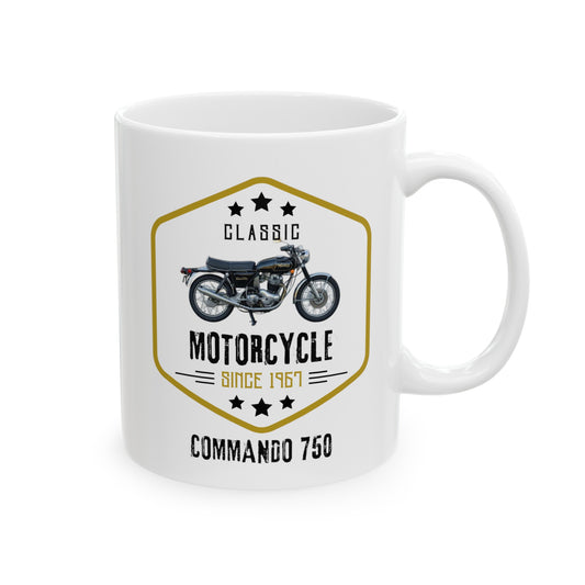 Norton Commando 750, Classic Motorbike Club, Norton Commando Mug, Norton Mug, Norton Bikes, Norton Commando Mug, Ceramic Mug, Norton Mug11oz