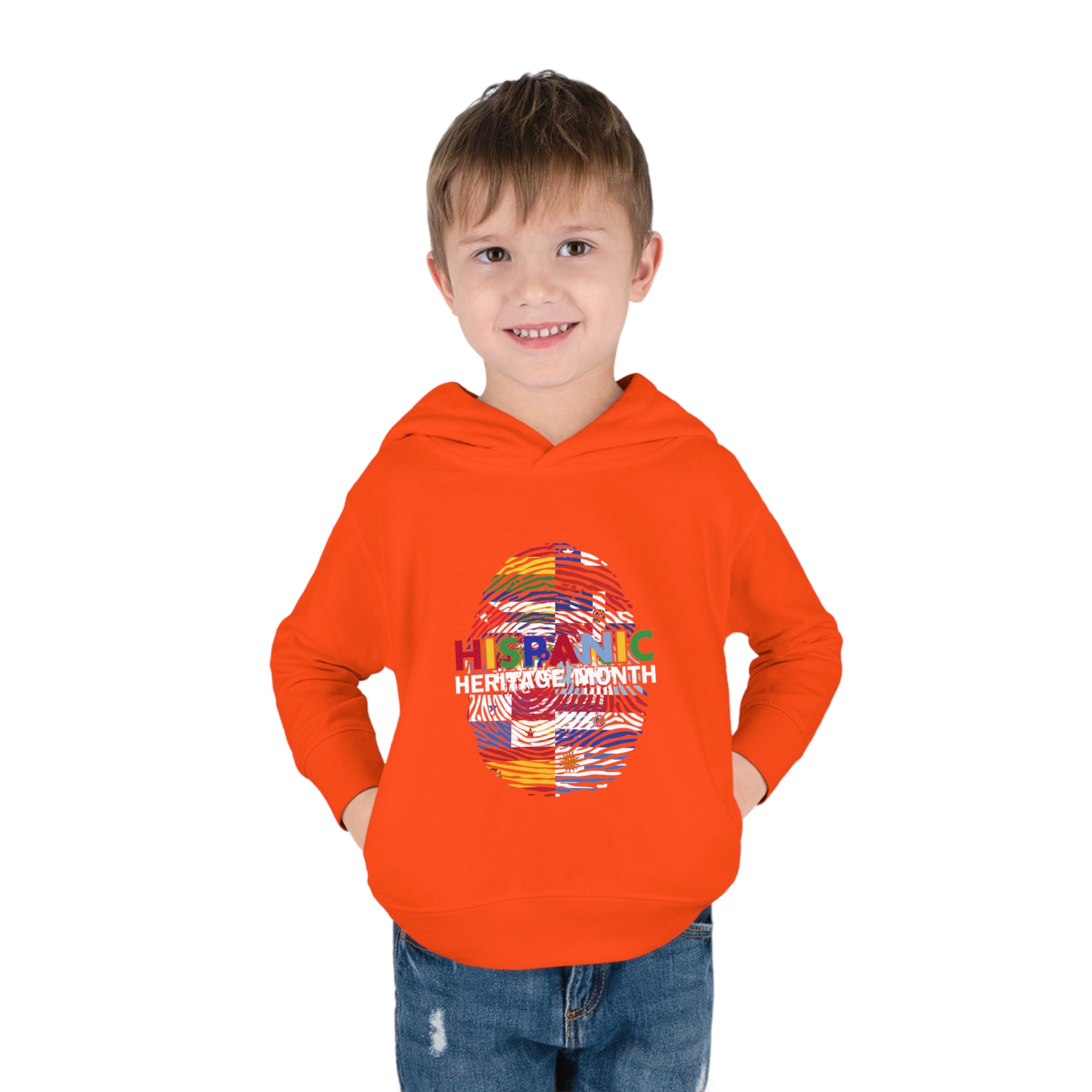 Flag Fingerprint - Hispanic Heritage Month Toddler Hoodie