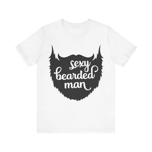 Sexy Bearded Man Unisex Jersey Short Sleeve Tee