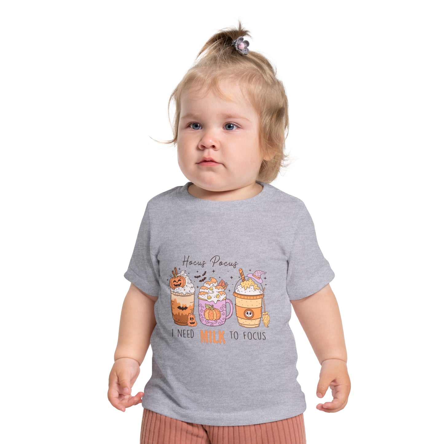 Hocus Pocus I Need Milk To Focus Baby Short Sleeve T-Shirt