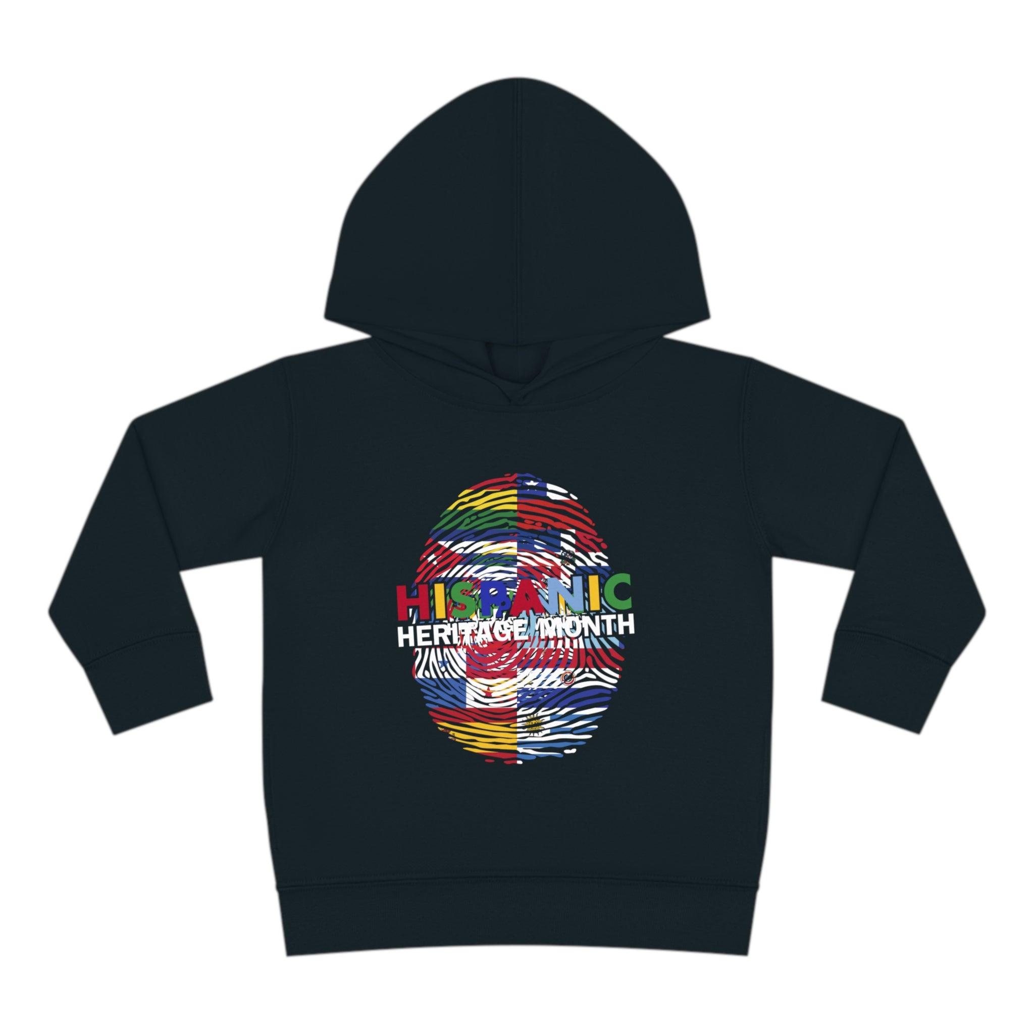 Flag Fingerprint - Hispanic Heritage Month Toddler Hoodie