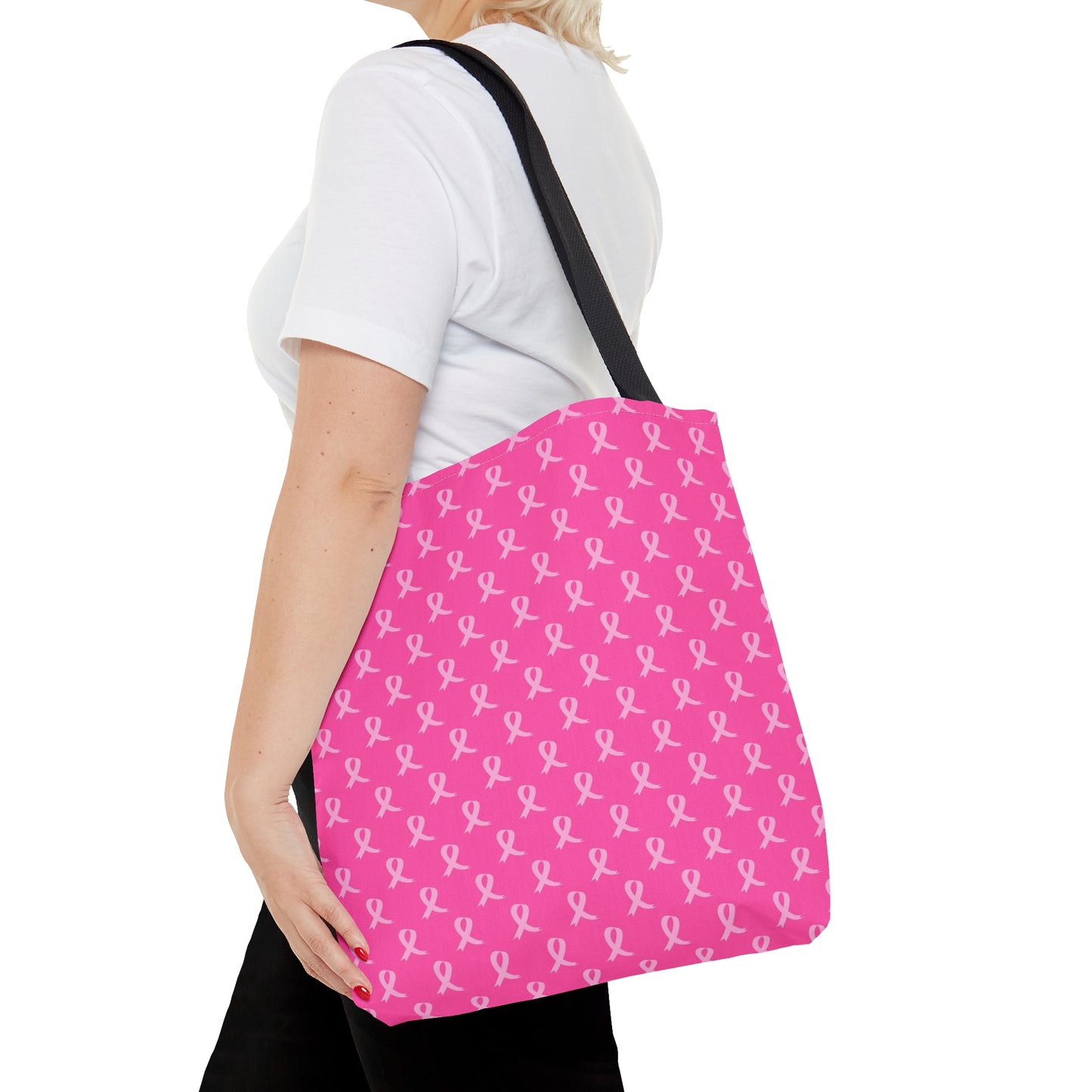 Pink Ribbon Breast Cancer Awareness Tote Bag