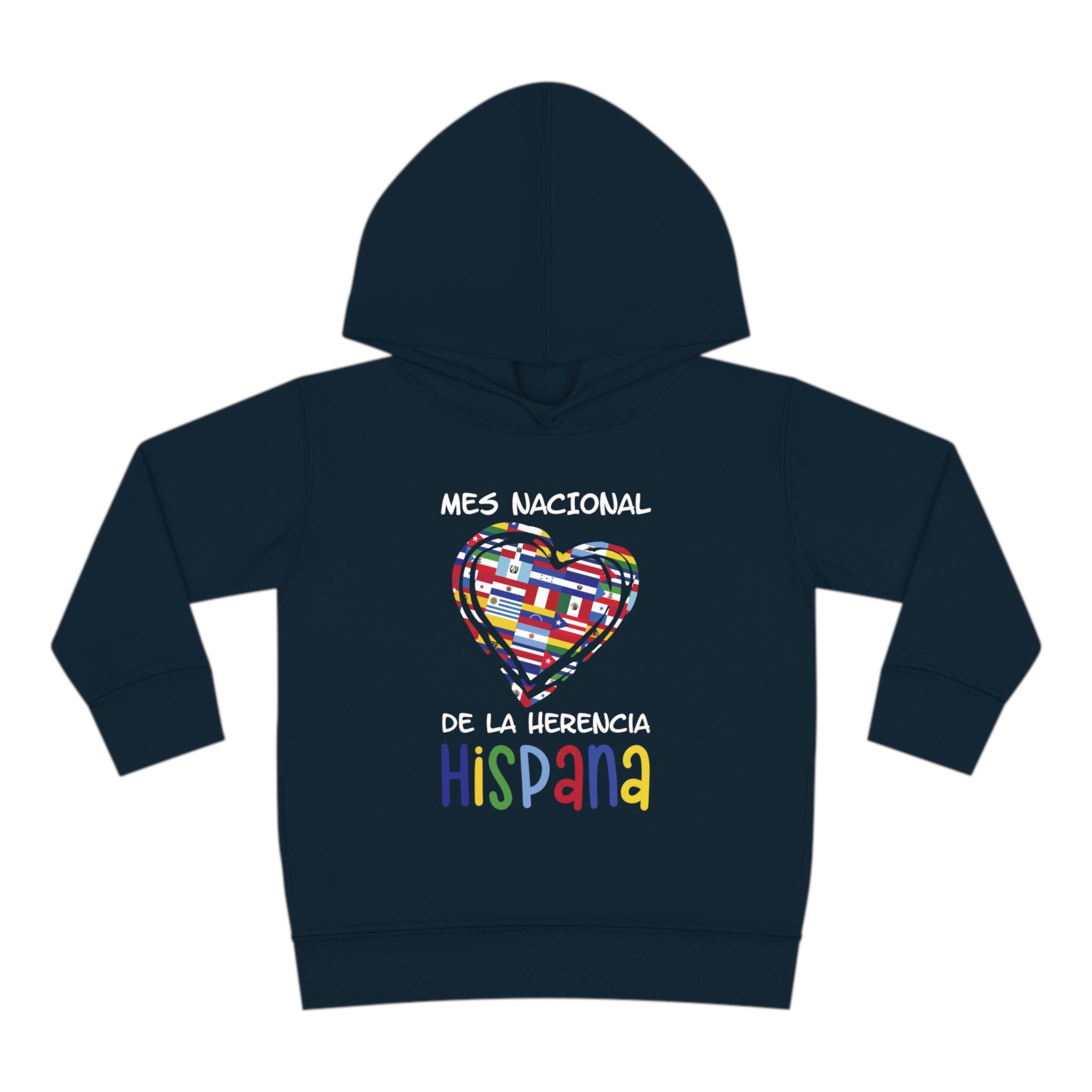 Mes Nacional Heart - Hispanic Heritage Month Toddler Hoodie