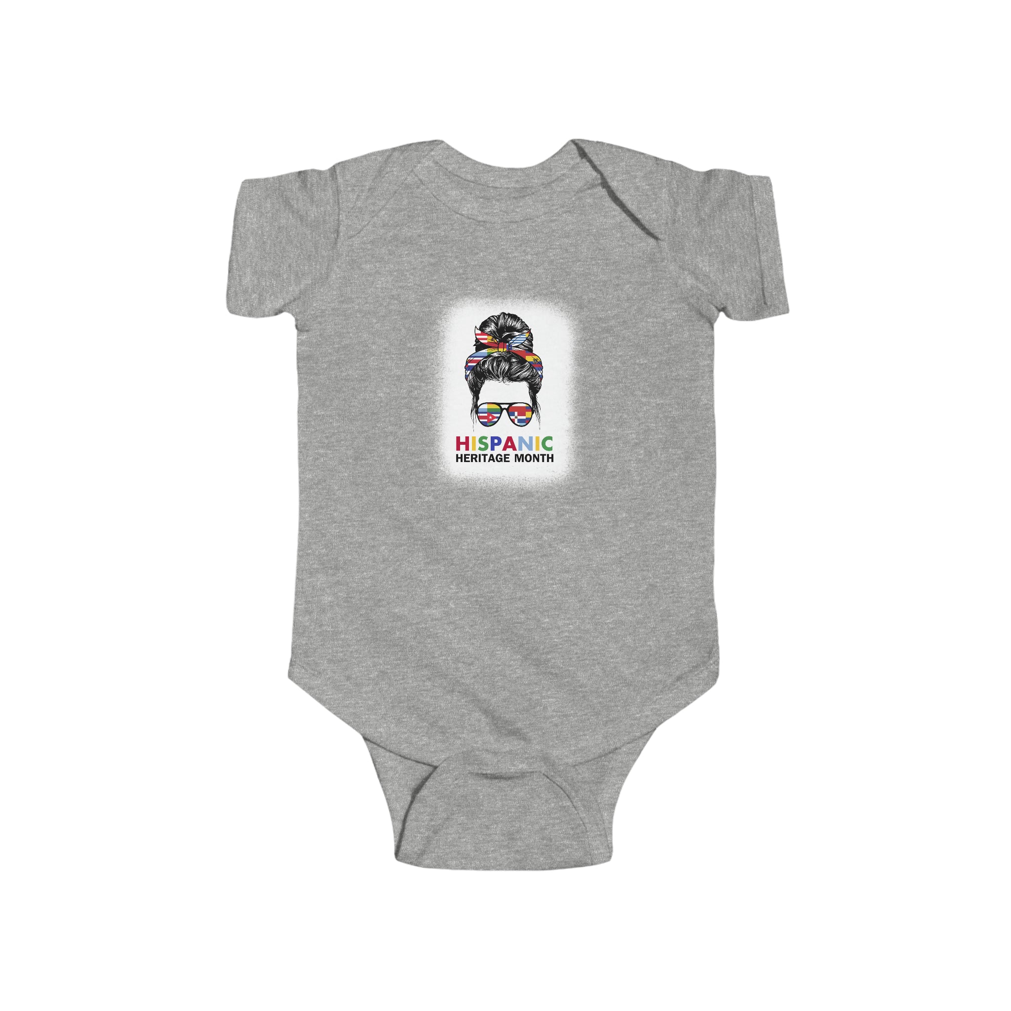 Messy Bun Mama Sunnies - Hispanic Heritage Month Infant  Bodysuit