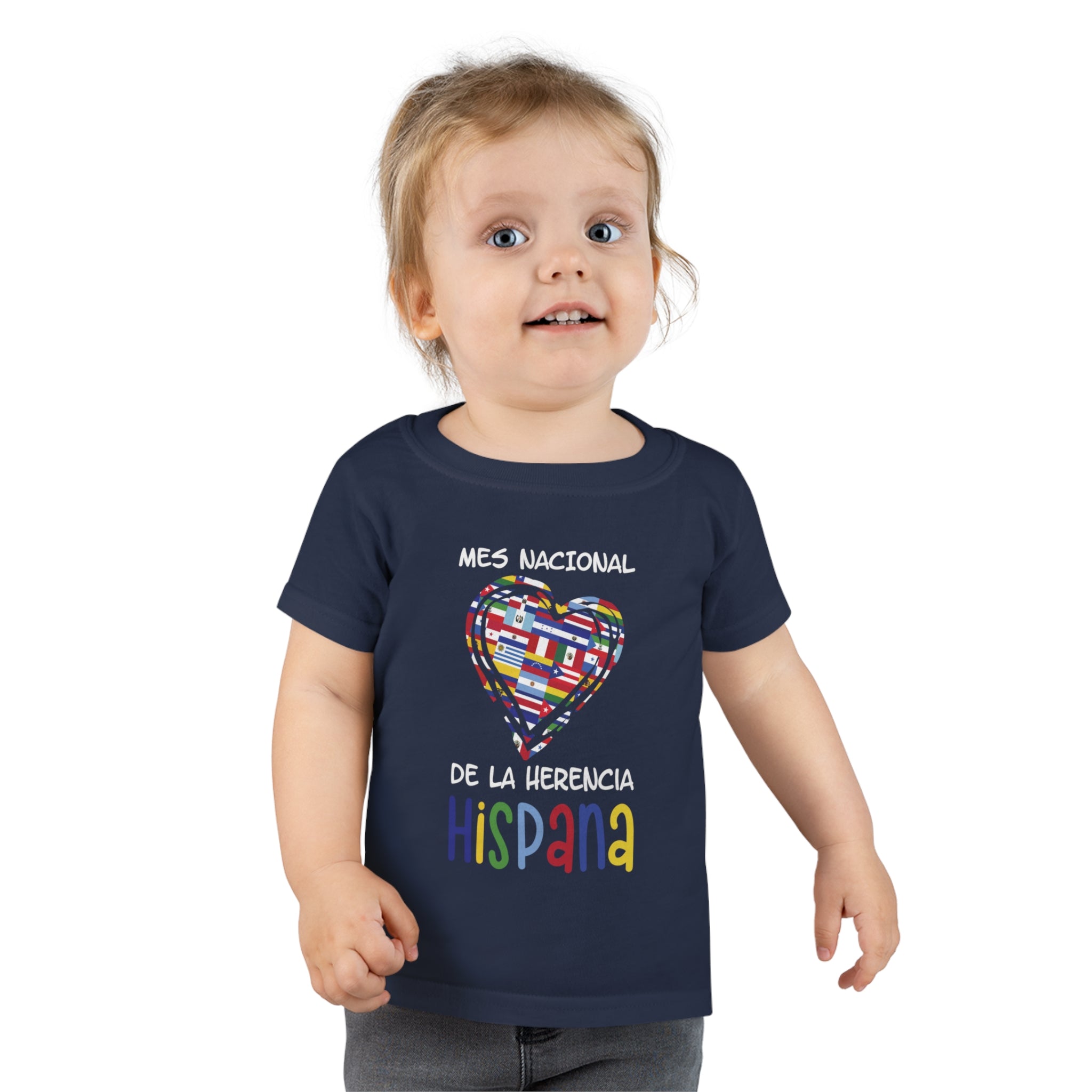 Mes Nacional Heart - Hispanic Heritage Month Toddler T-shirt