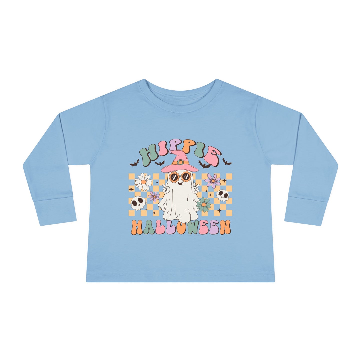 Hippie Halloween Toddler Long Sleeve Tee