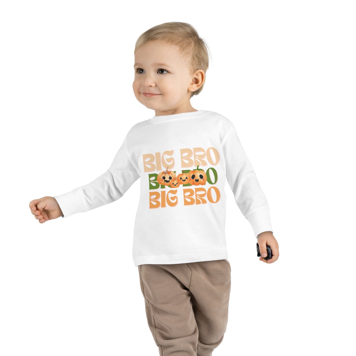 Big Bro Pumpkin Toddler Long Sleeve Tee