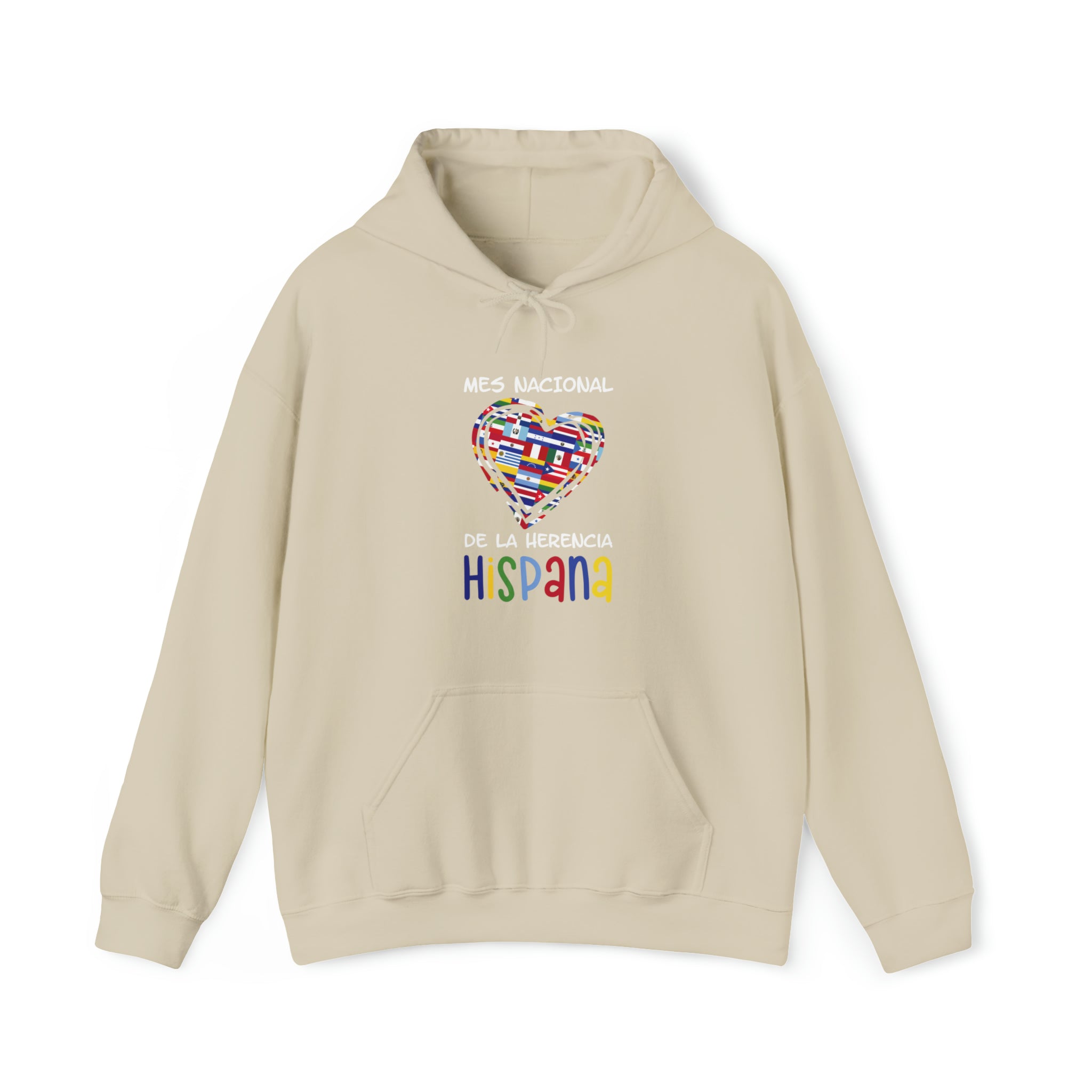 Mes Nacional Heart - Hispanic Heritage Month Unisex Hoodie