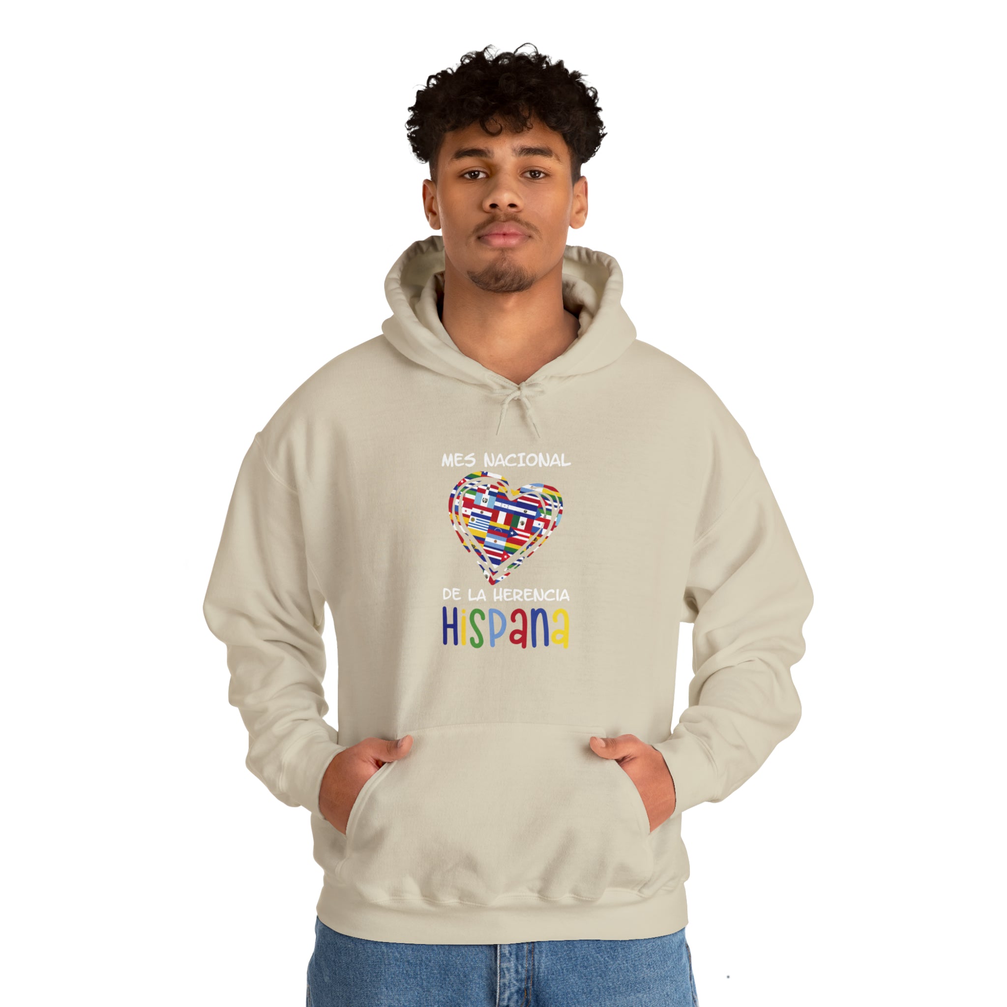 Mes Nacional Heart - Hispanic Heritage Month Unisex Hoodie