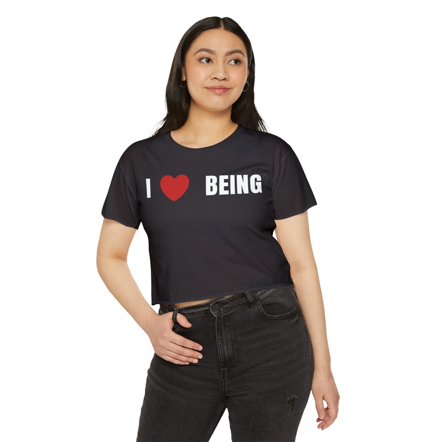 I Love Being, Women's Festival Crop Top