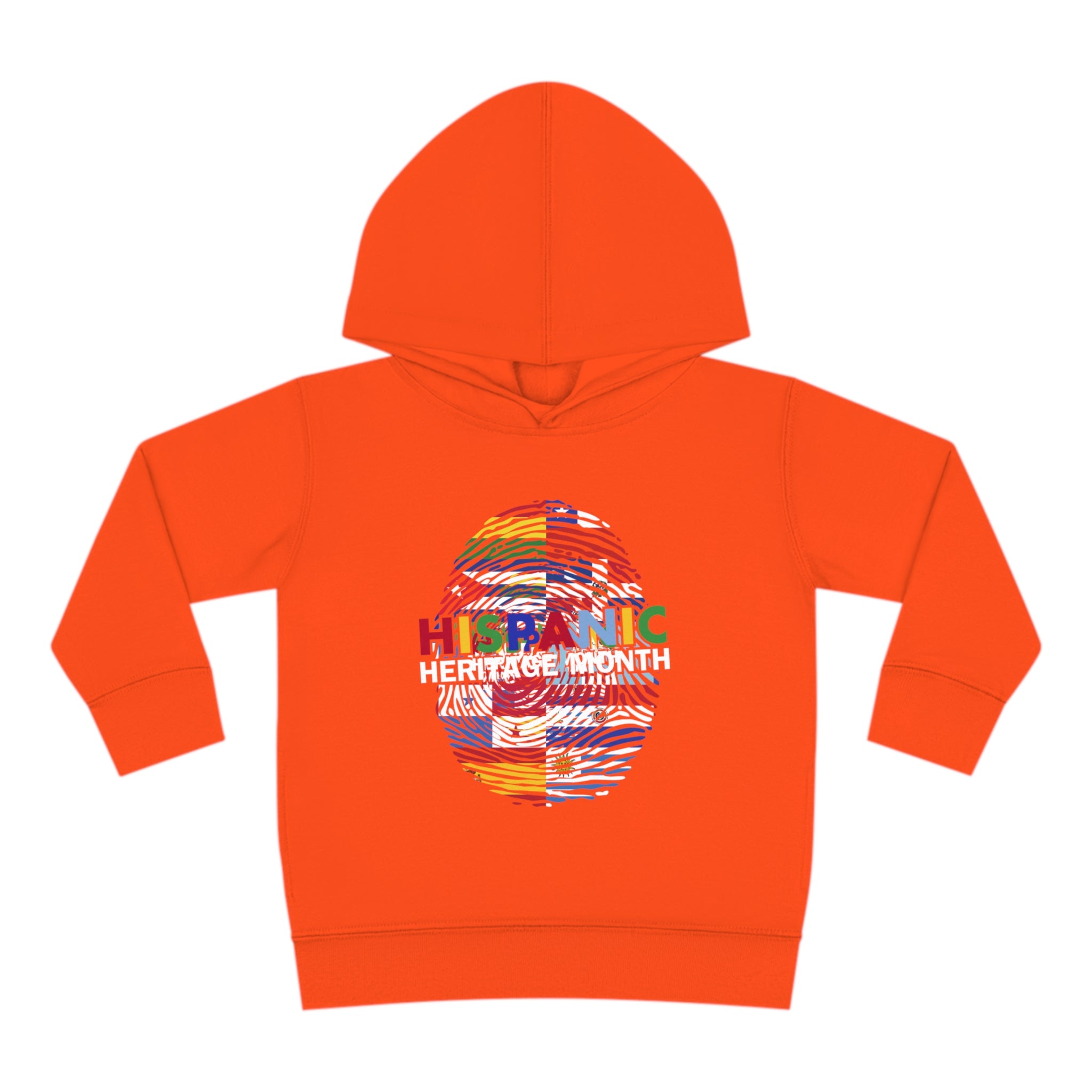 Flag Fingerprint - Hispanic Heritage Month Toddler Hoodie