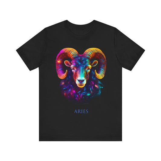 Aries Neon T-Shirt | Zodiac Sign Tee | Aries Gift | Horoscope T-Shirt | Astrology Shirt
