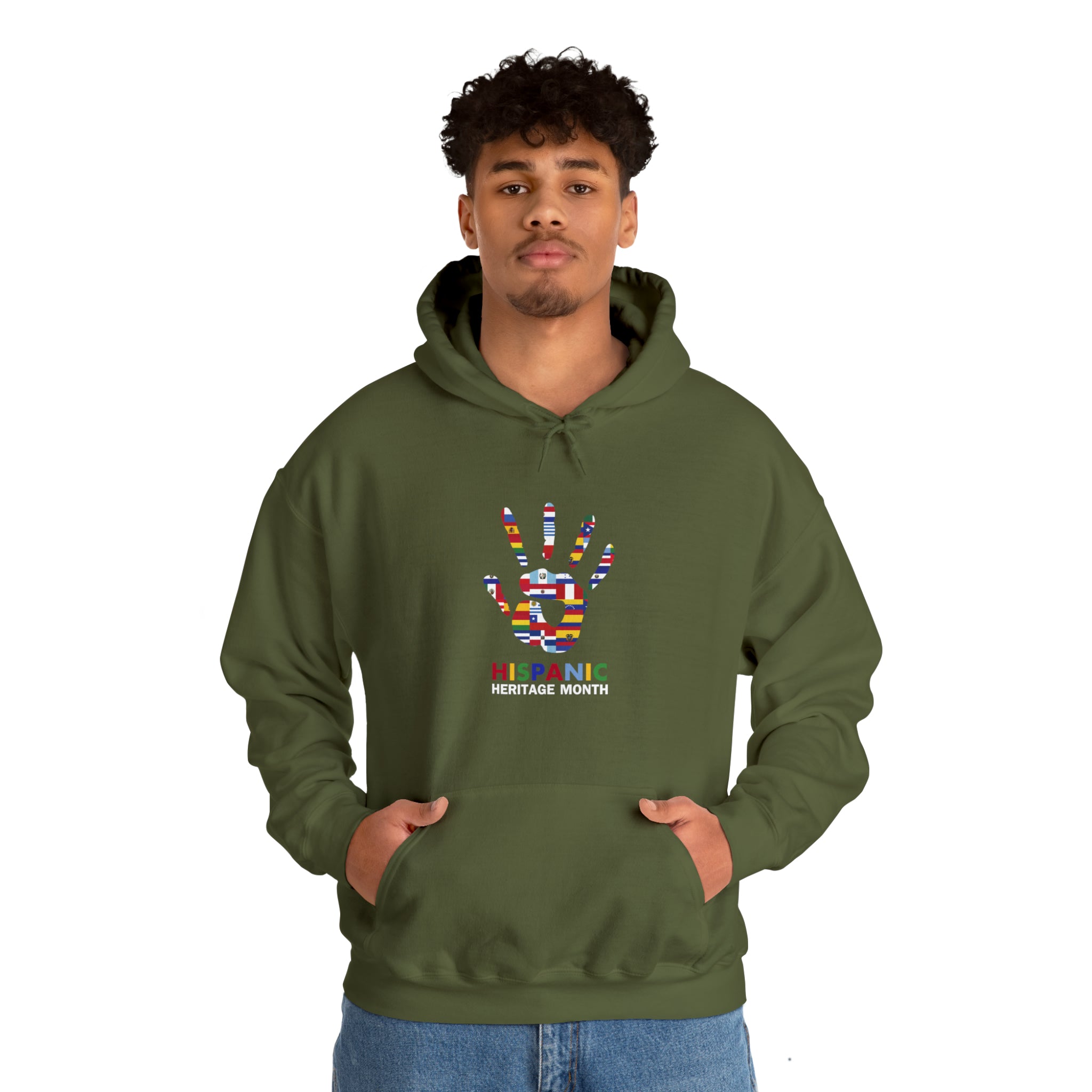 Flag Handprint - Hispanic Heritage Month Unisex Hoodie