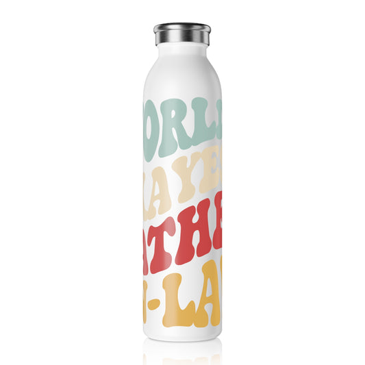 World's Greatest Okayest Father-In-Law  20oz Slim Water Bottle