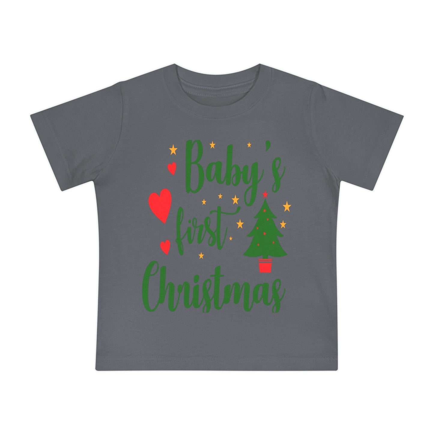 Baby's First Christmas Baby Short Sleeve T-Shirt