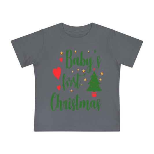 Baby's First Christmas Baby Short Sleeve T-Shirt