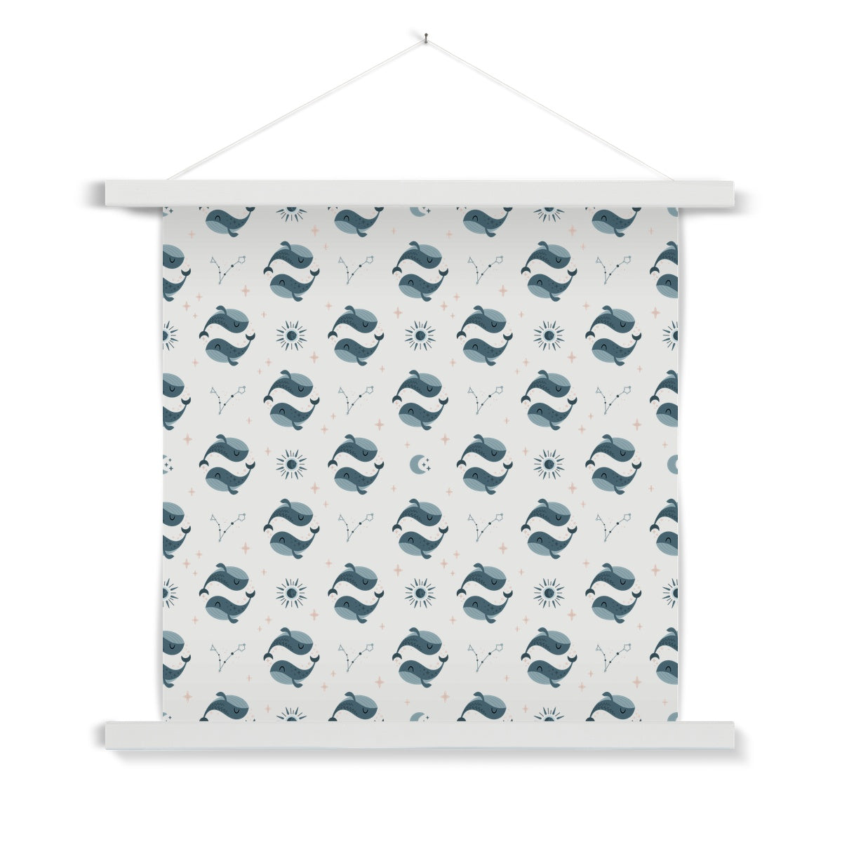 Pisces Pattern Fine Art Print with Hanger