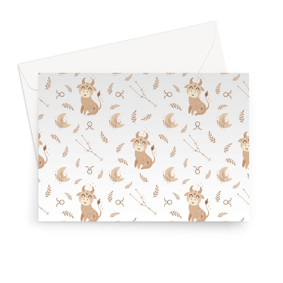 Taurus Pattern Greeting Card