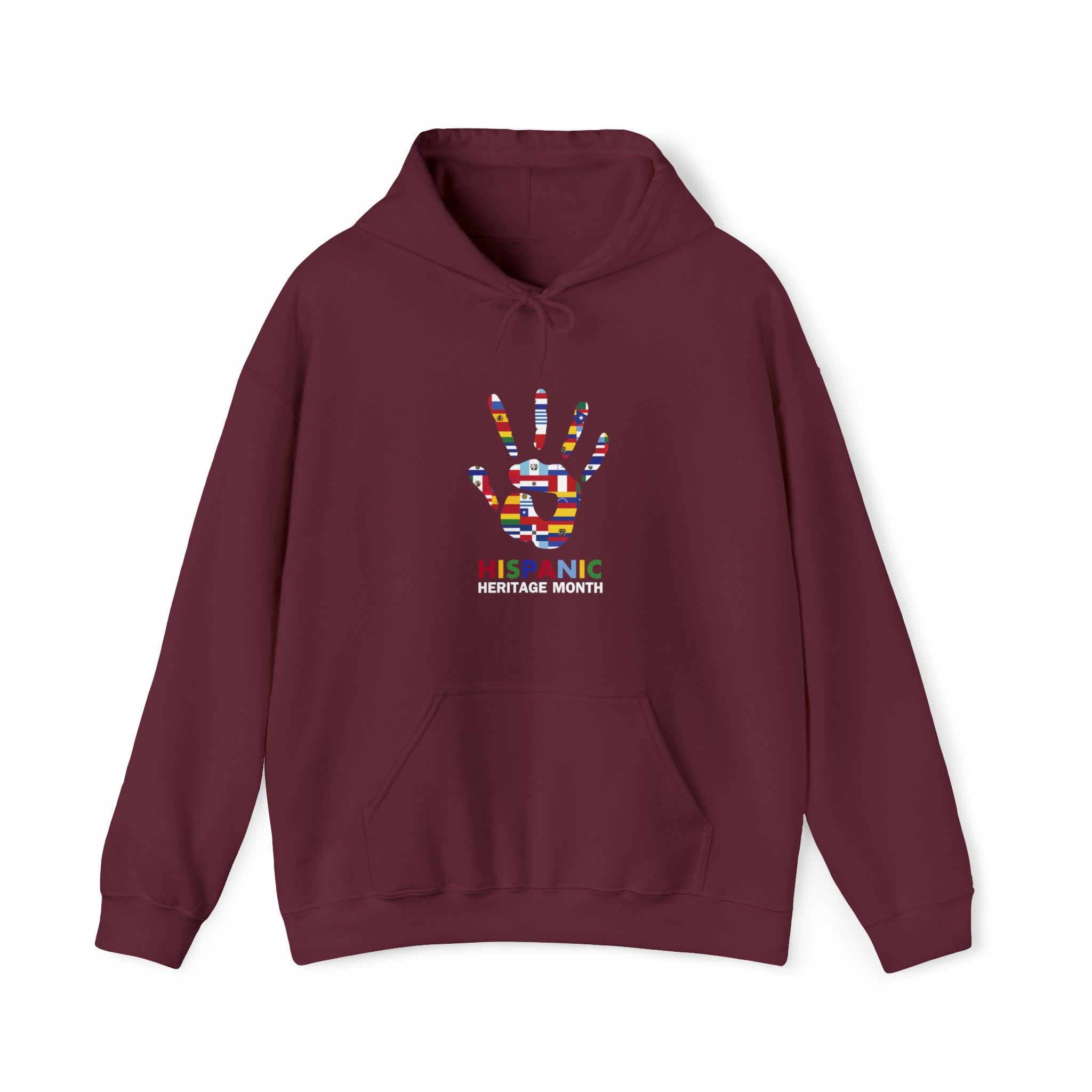 Flag Handprint - Hispanic Heritage Month Unisex Hoodie
