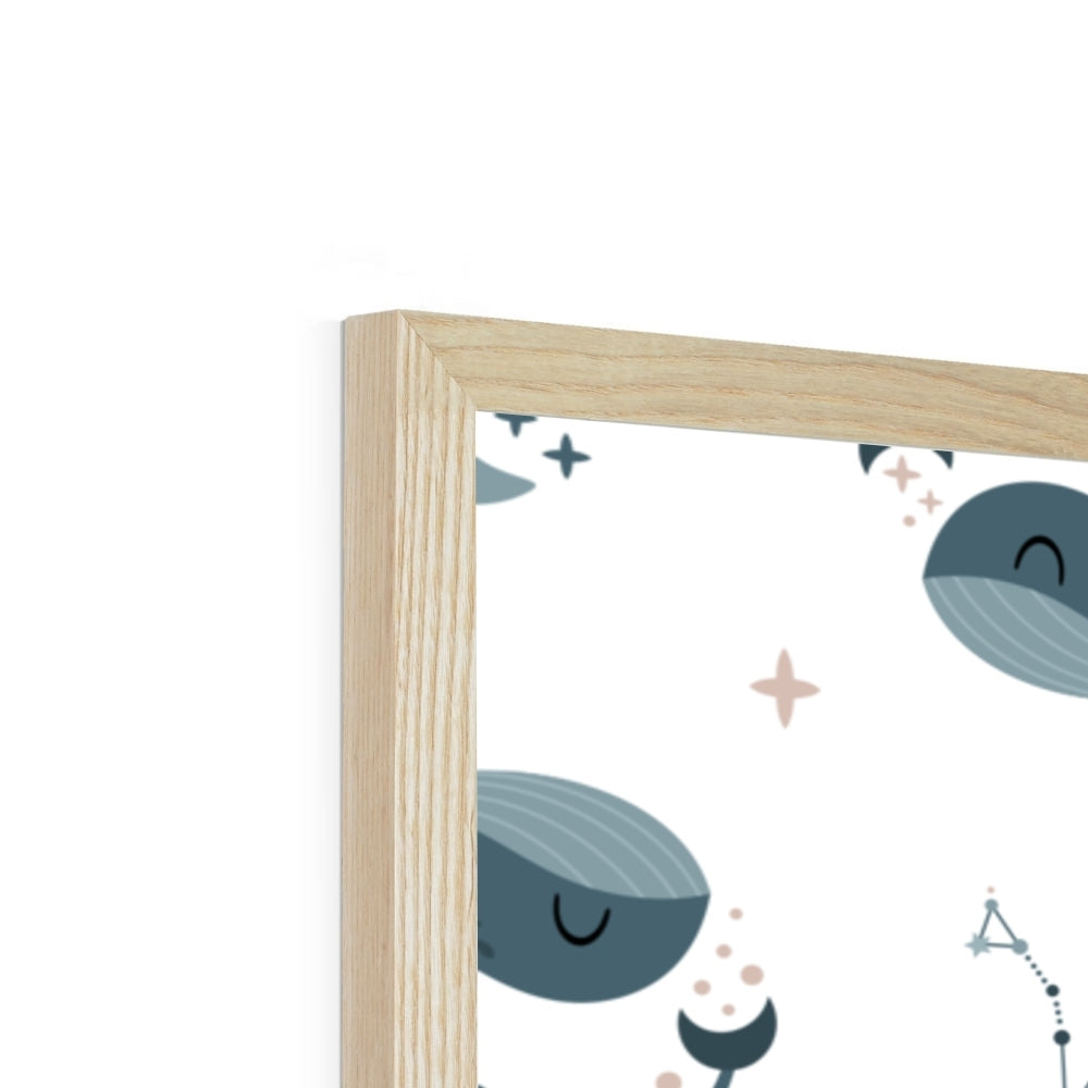 Pisces Pattern Framed Print