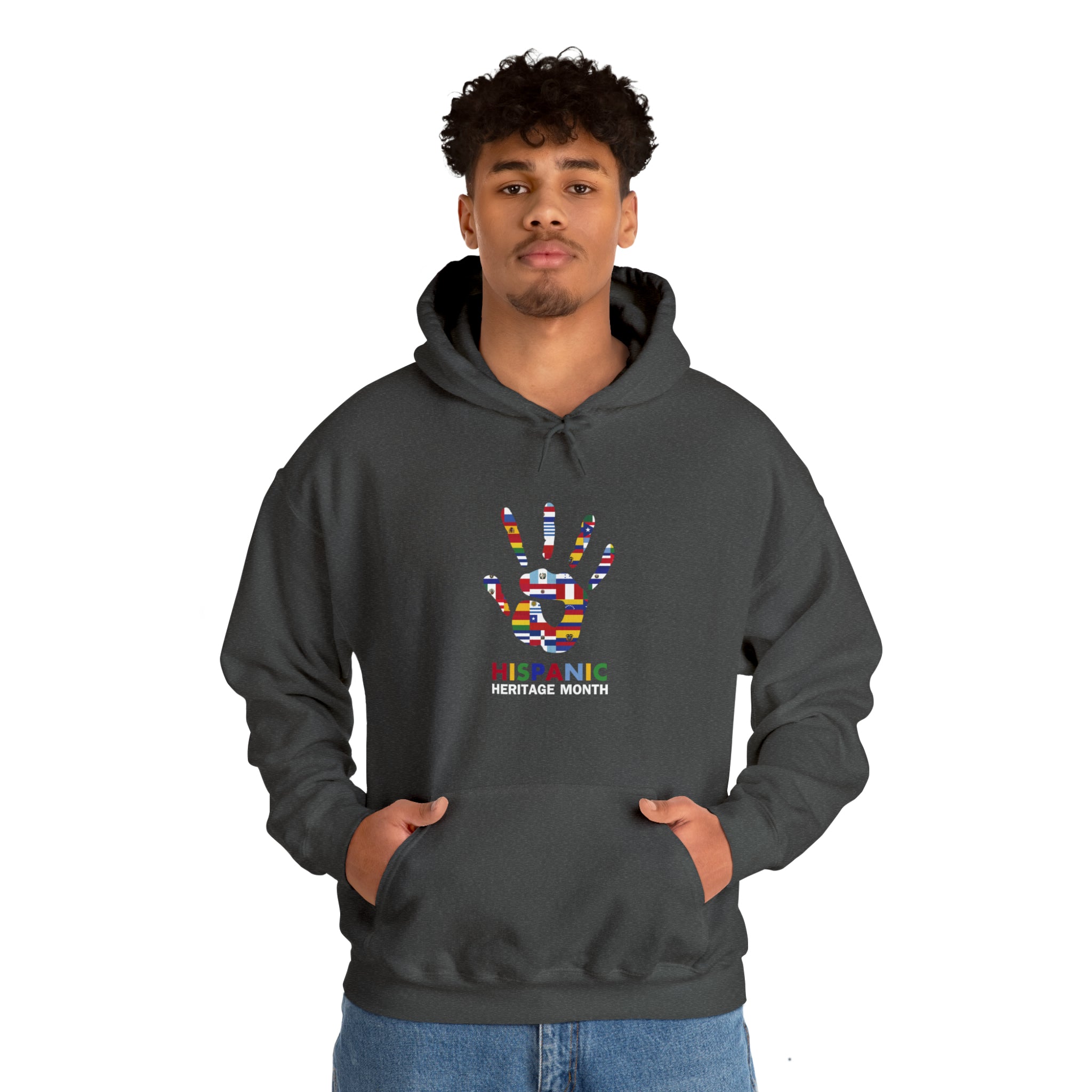 Flag Handprint - Hispanic Heritage Month Unisex Hoodie
