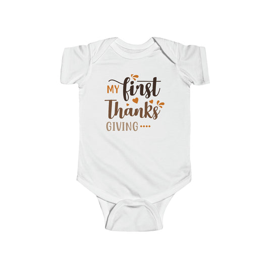 My First Thanksgiving Infant Fine Jersey Bodysuit