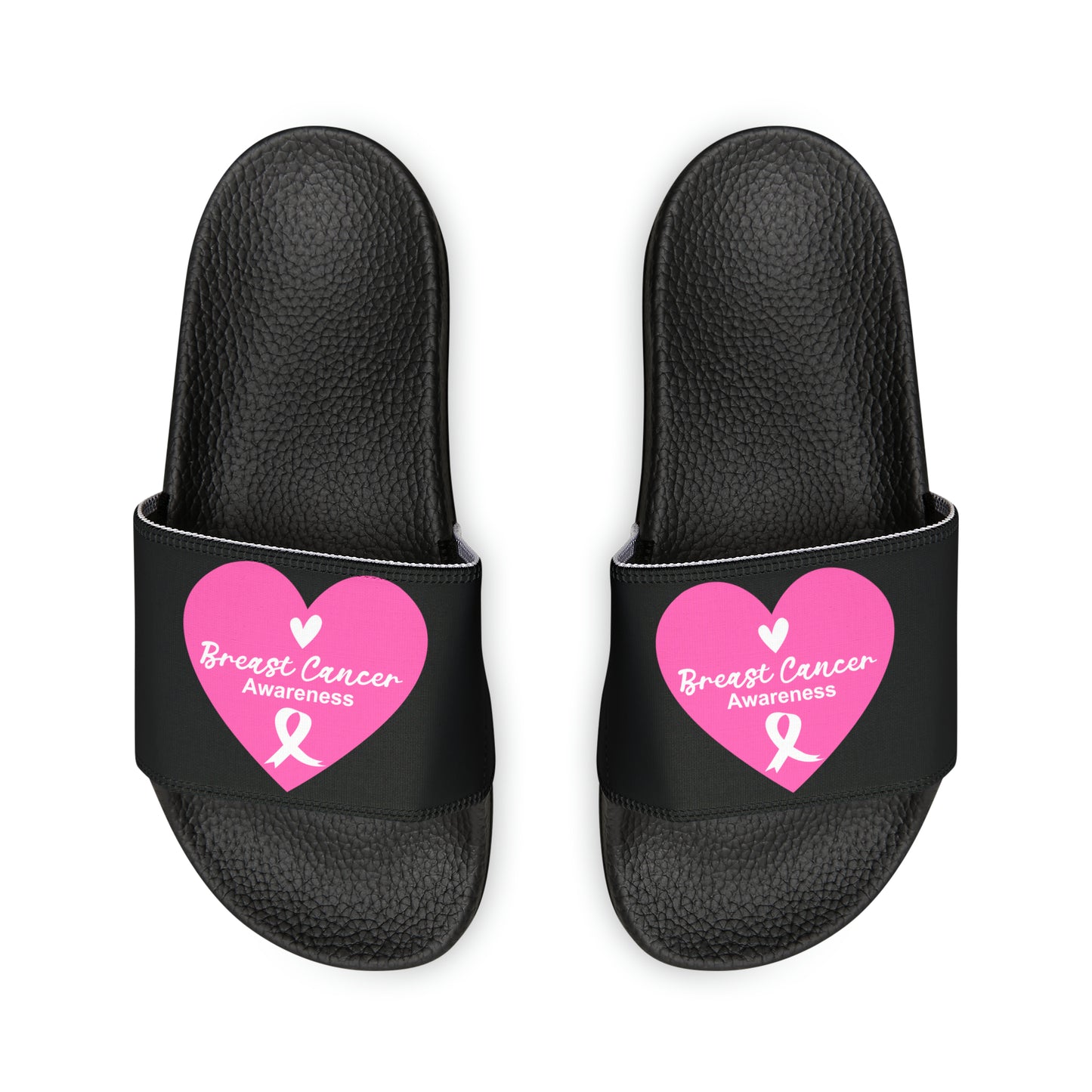 Breast Cancer Women's PU Slide Sandals