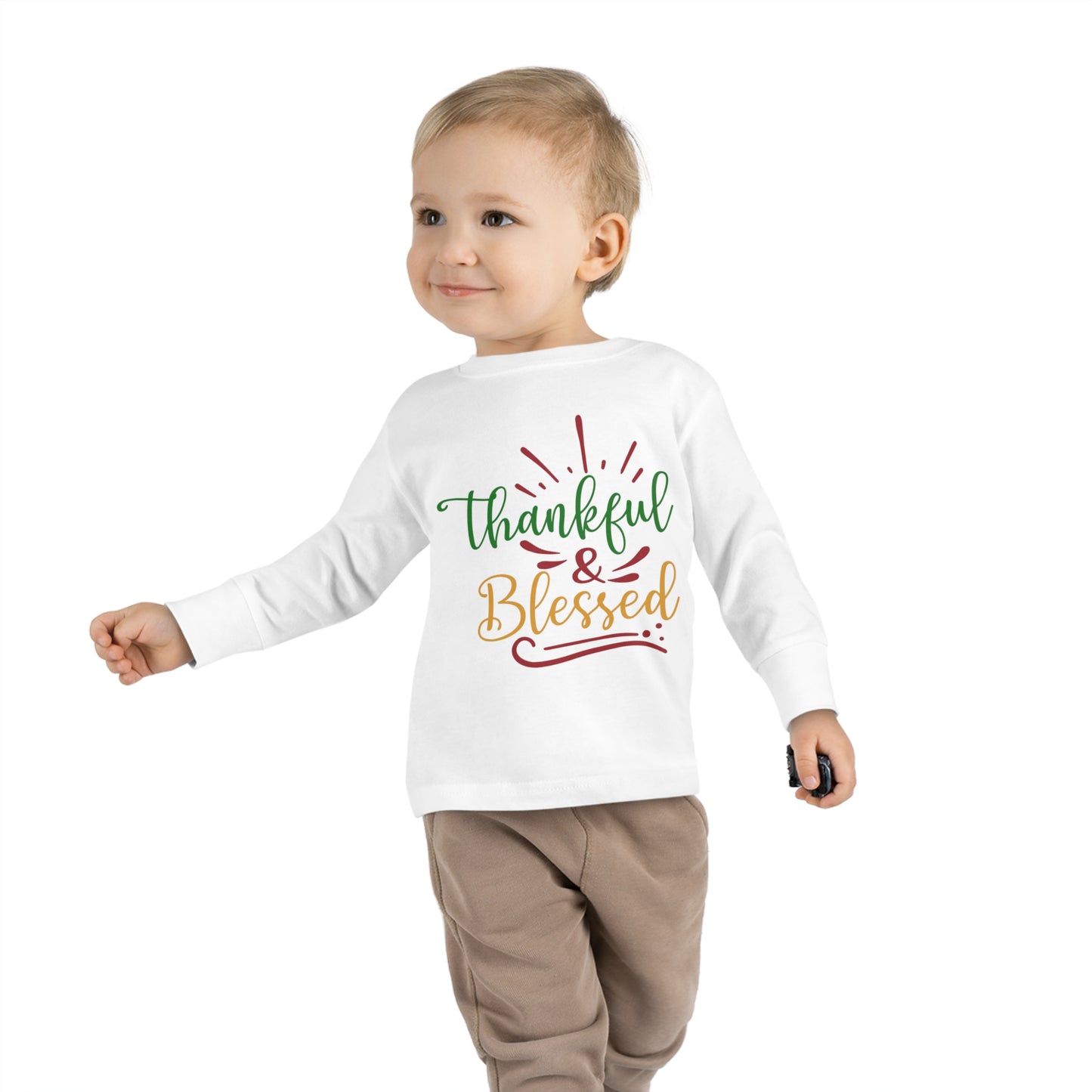 Thankful & Blessed Toddler Long Sleeve Tee