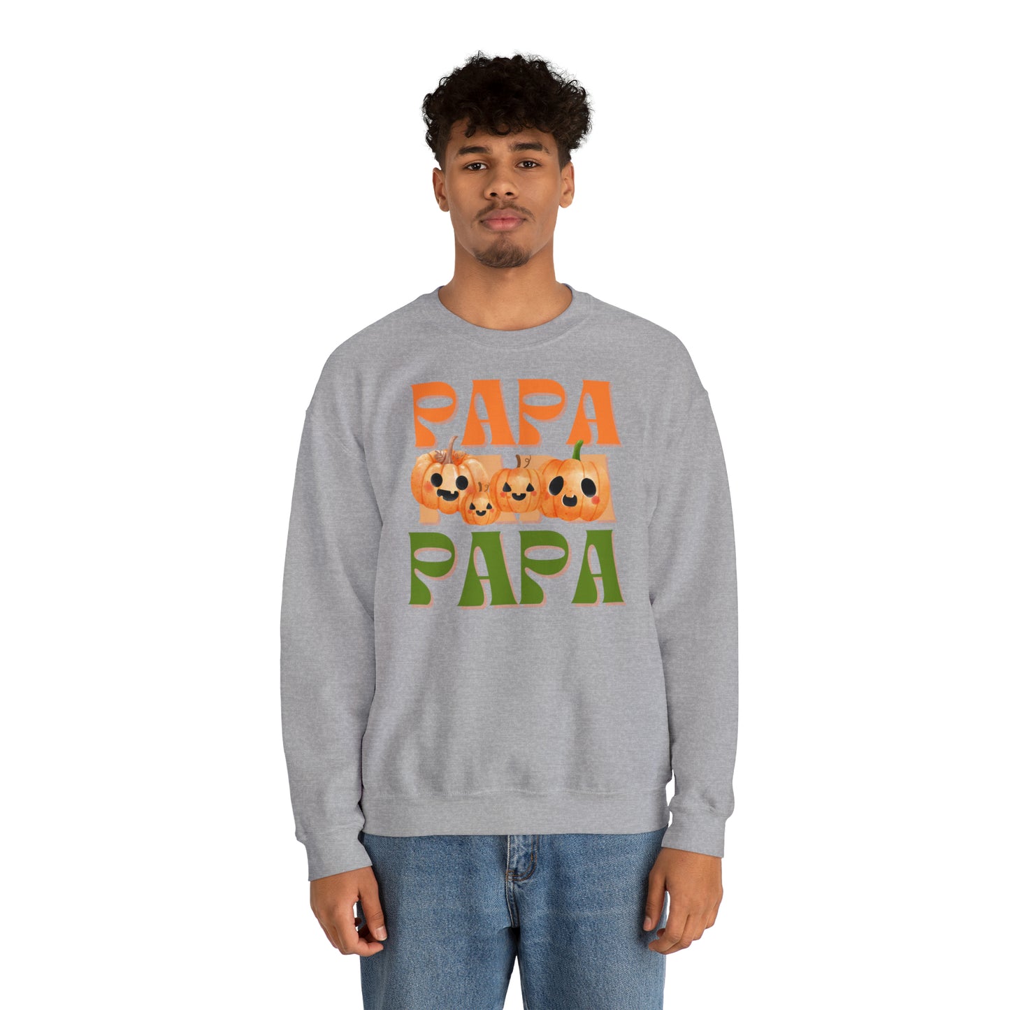 Papa Pumpkin Unisex Heavy Blend™ Crewneck Sweatshirt