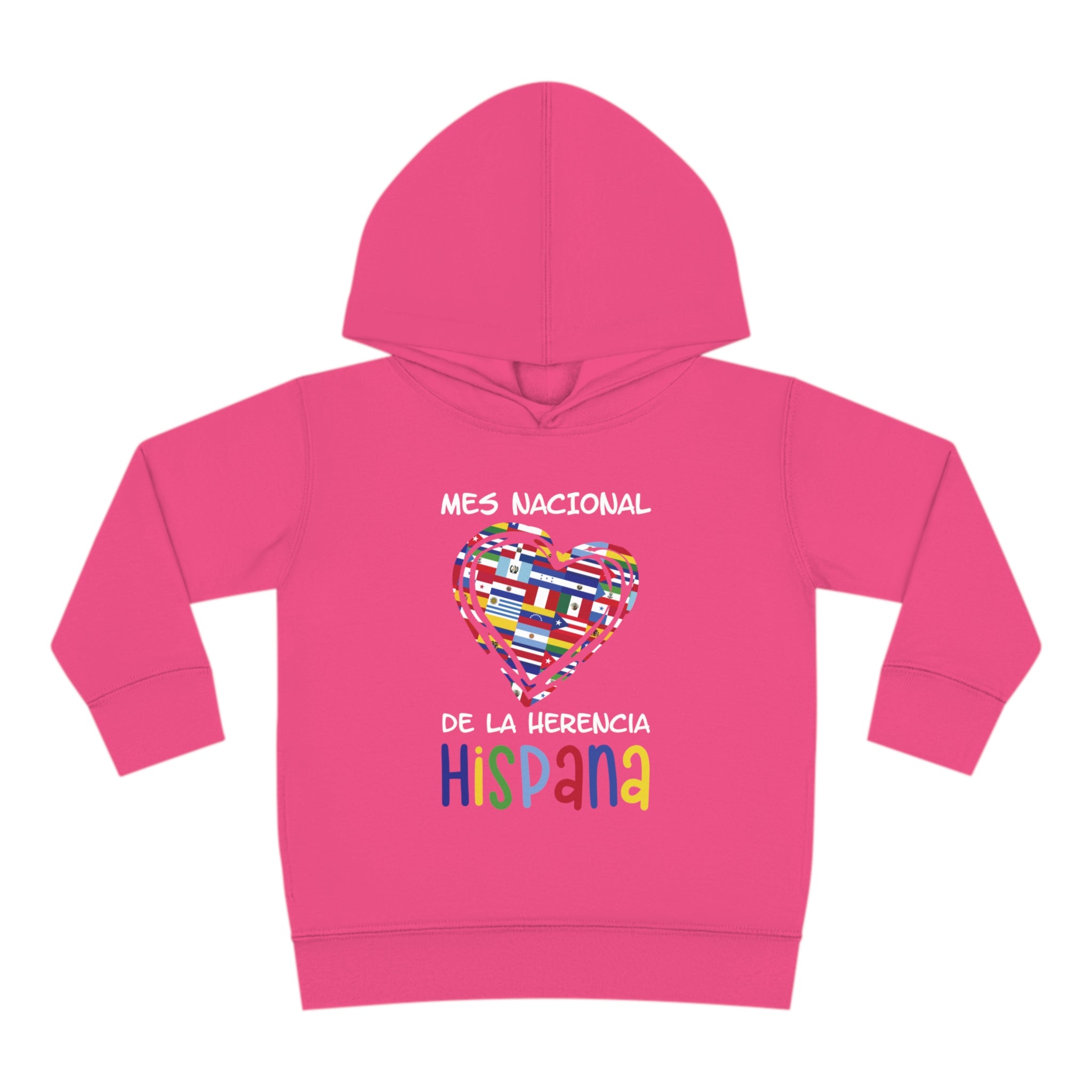 Mes Nacional Heart - Hispanic Heritage Month Toddler Hoodie