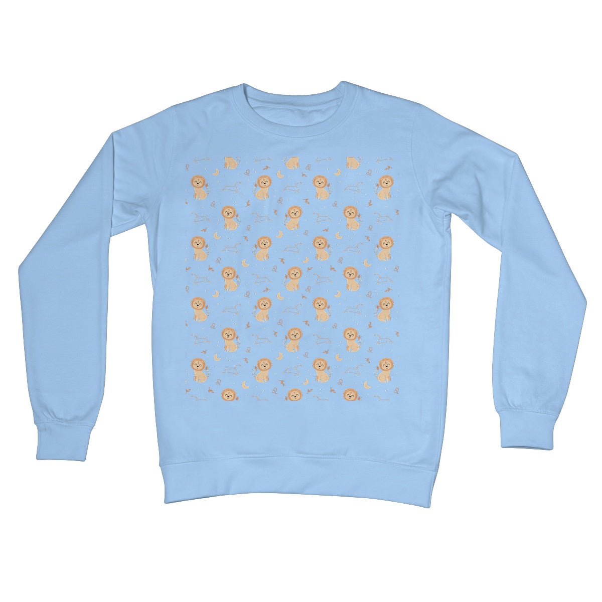 Leo Pattern Crew Neck Sweatshirt