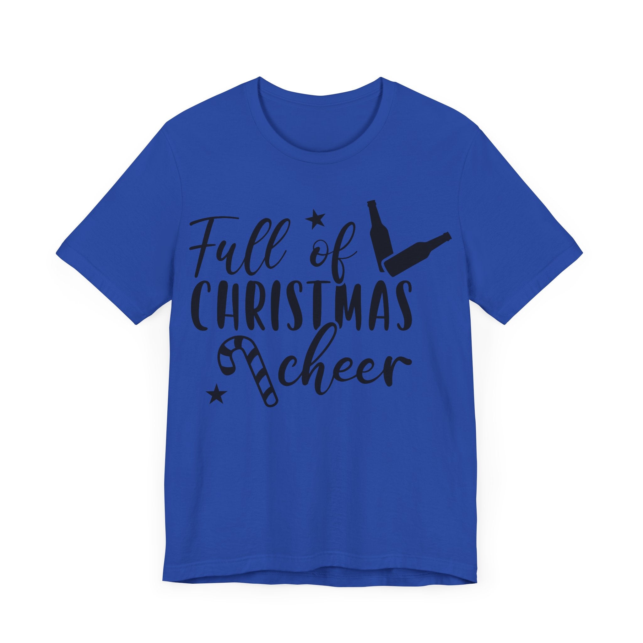 Full of Christmas Cheer & Beer Unisex Jersey Short Sleeve Tee
