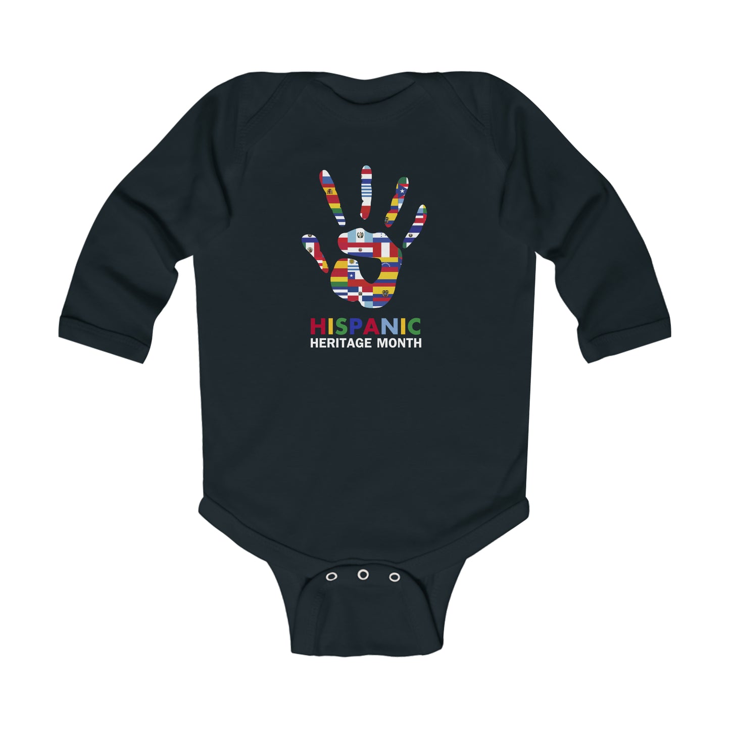 Hispanic Heritage Month Infant Long Sleeve Bodysuit