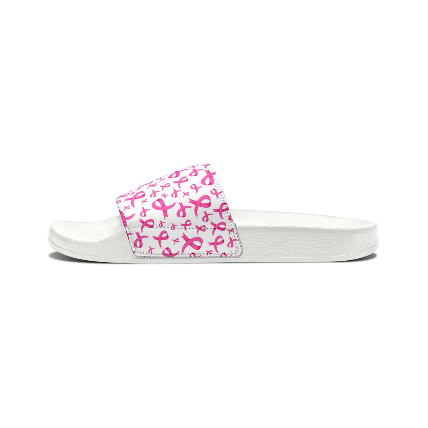 Breast Cancer Women's PU Slide Sandals