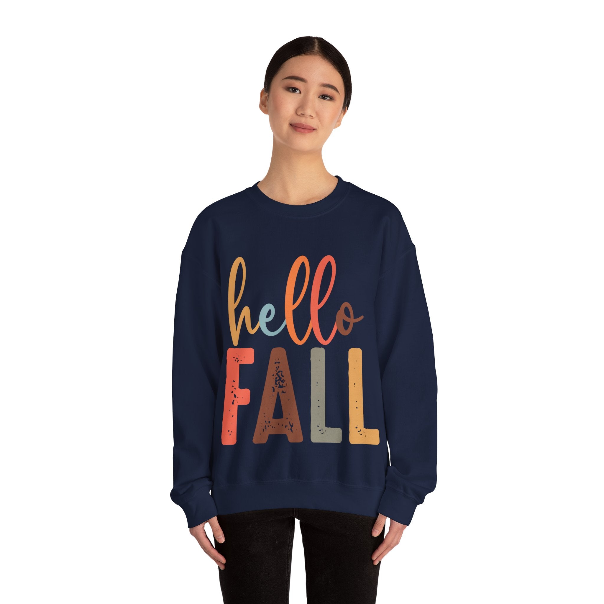 Hello Fall, Hellow Fall Sweatshirt,  Unisex Heavy Blend™ Crewneck Sweatshirt