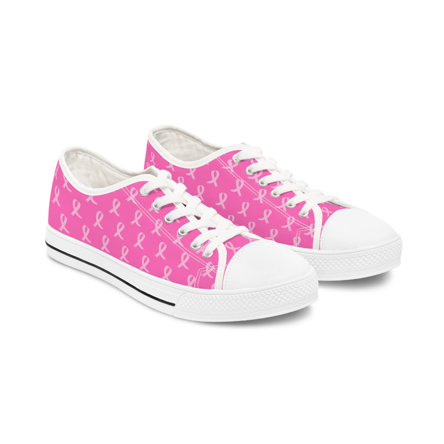 Breast Cancer Awareness Women's Low Top Sneakers