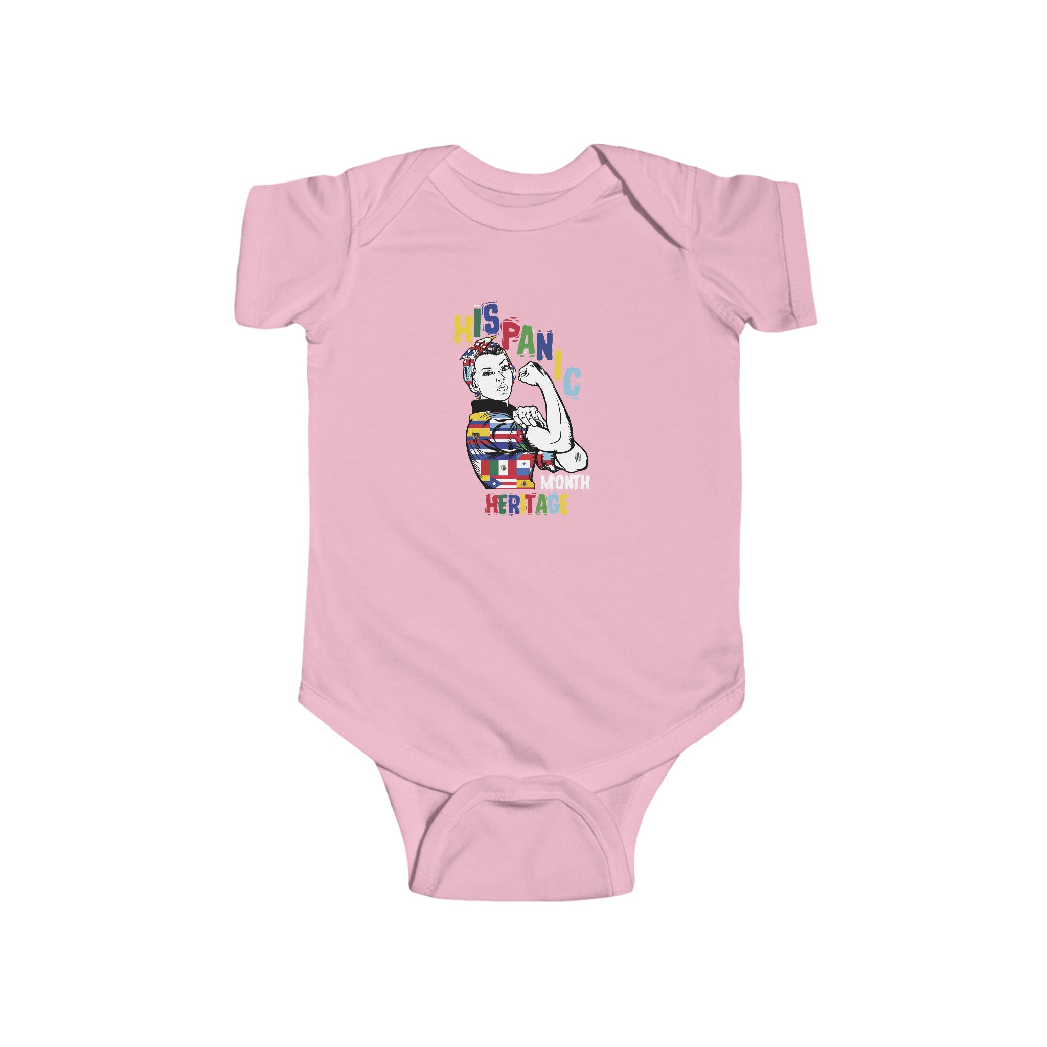Muscle Strong Woman - Hispanic Heritage Month Infant  Bodysuit