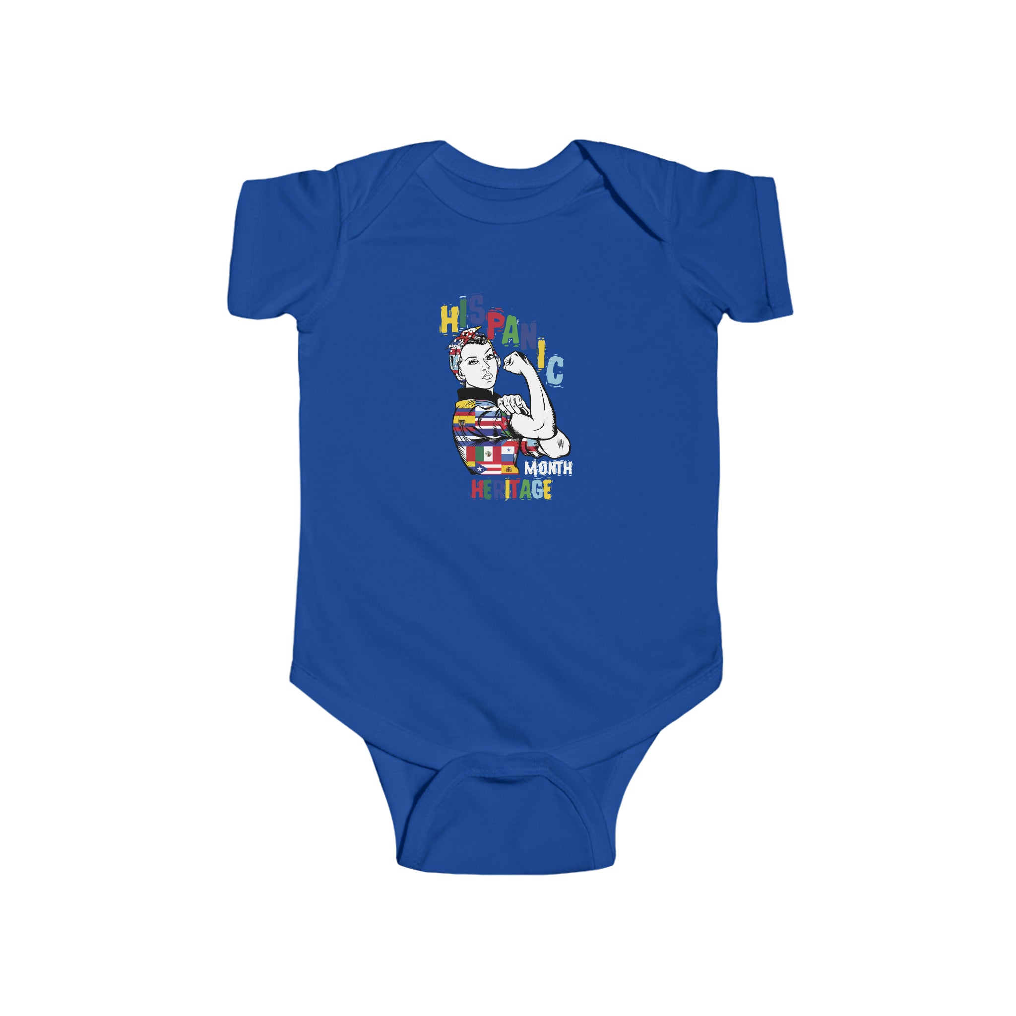 Muscle Strong Woman - Hispanic Heritage Month Infant  Bodysuit
