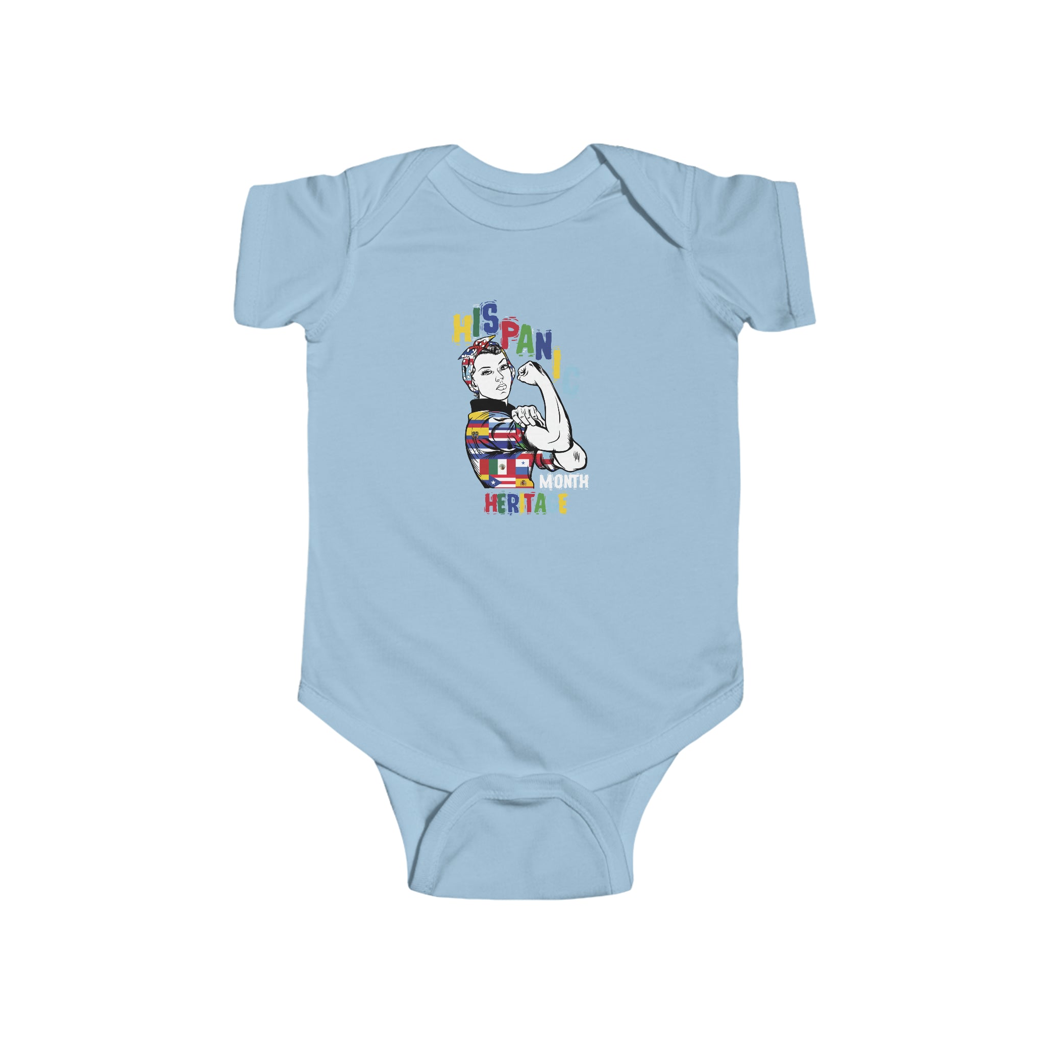 Muscle Strong Woman - Hispanic Heritage Month Infant  Bodysuit