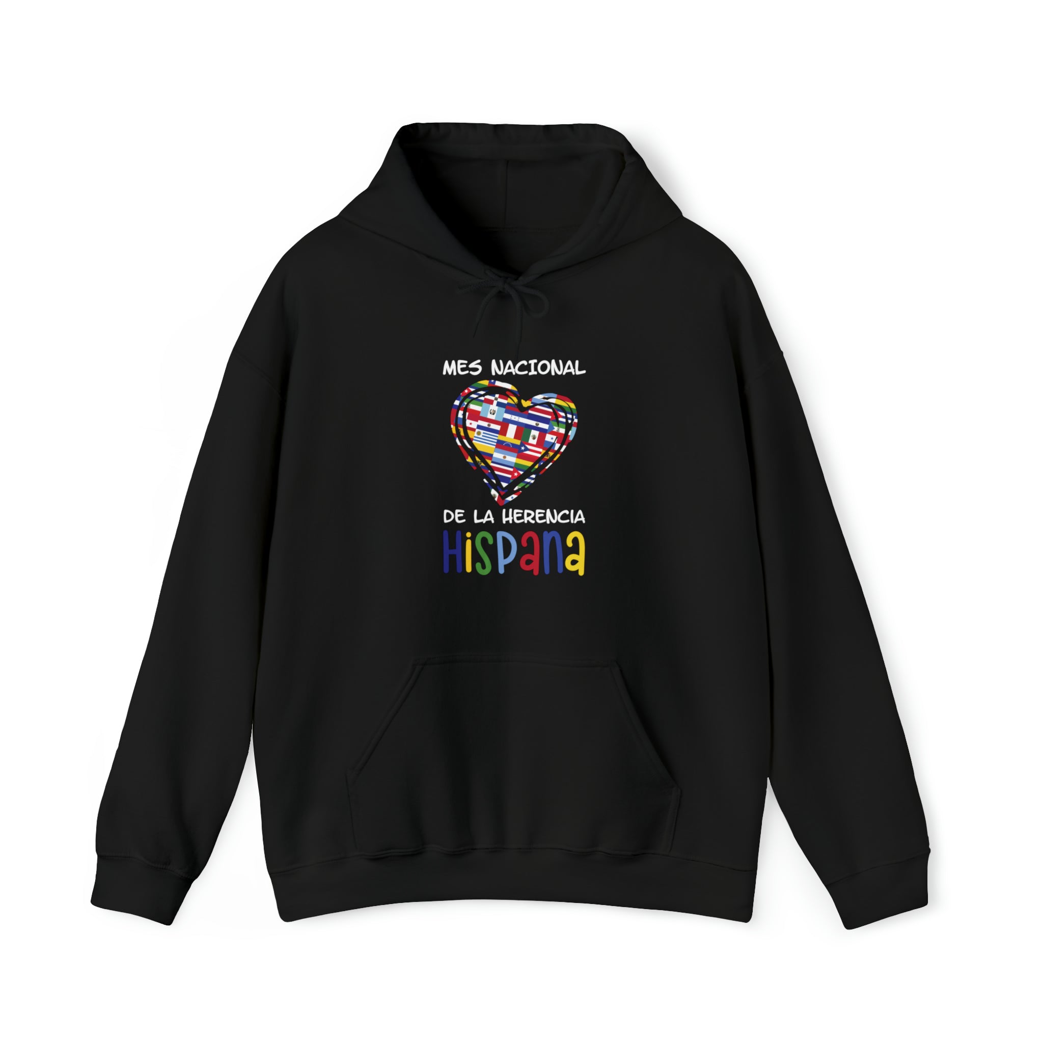 Mes Nacional Heart - Hispanic Heritage Month Unisex Hoodie