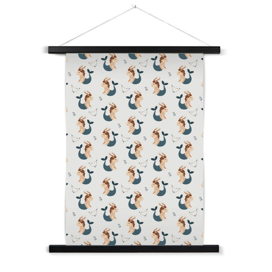 Capricorn Pattern Fine Art Print with Hanger