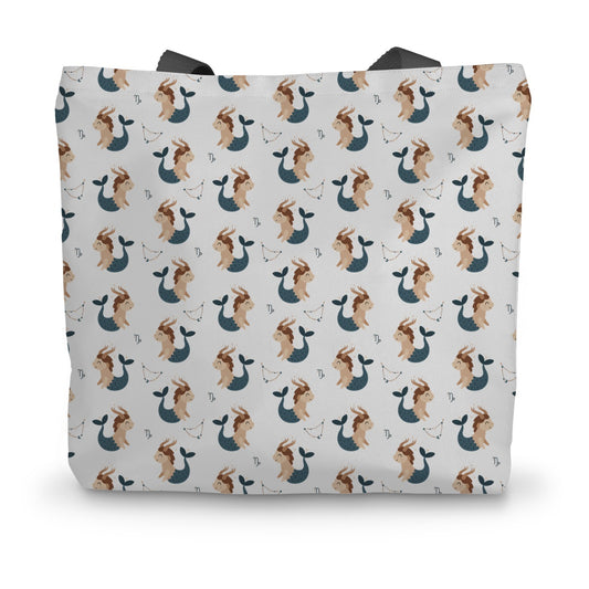 Capricorn Pattern Canvas Tote Bag