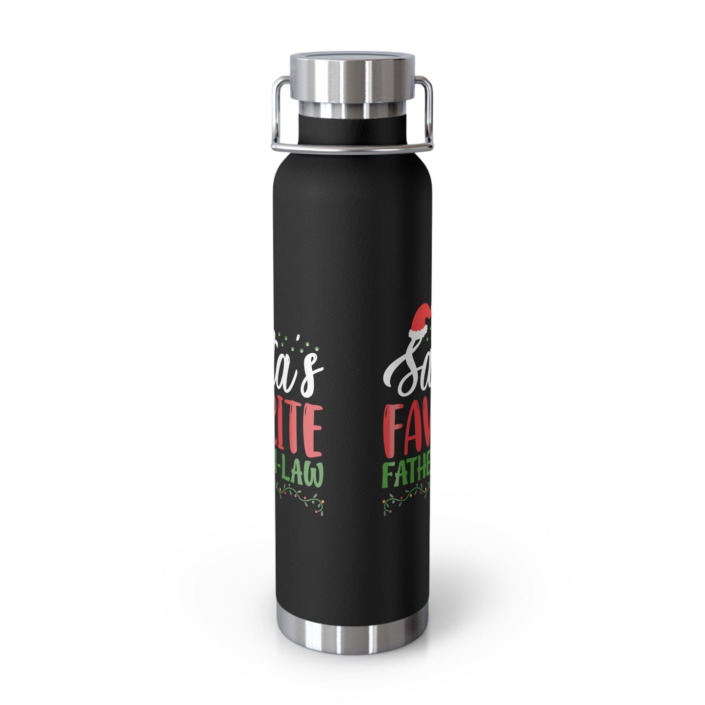 Santa's Favorite Father-In-Law Copper Vacuum Insulated Bottle, 22oz