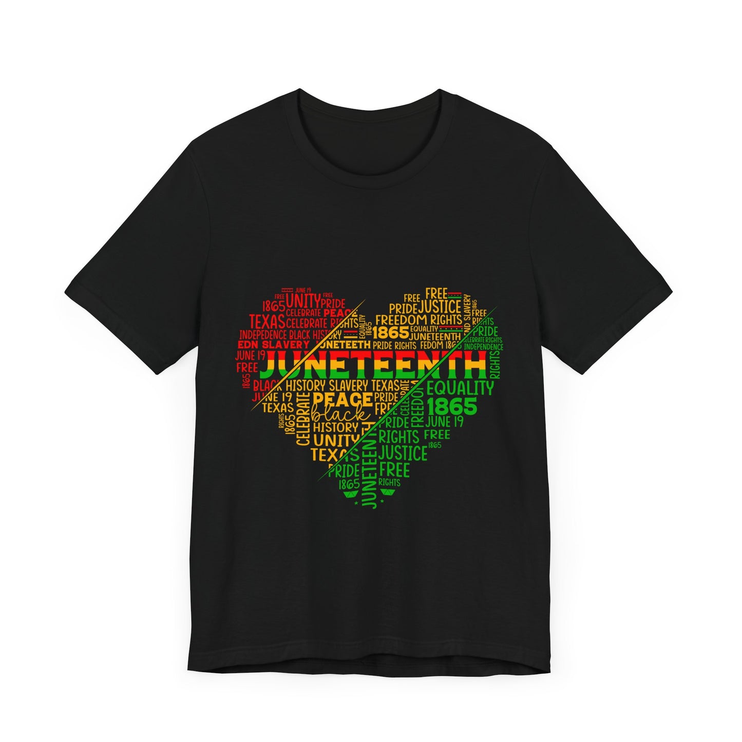 Juneteenth Heart Shirt, Juneteenth shirt unisex, Black Culture, Black History, Black Lives Matter Tee, Juneteenth T-Shirt, Free-ish Shirt, Unisex Jersey Short Sleeve Tee