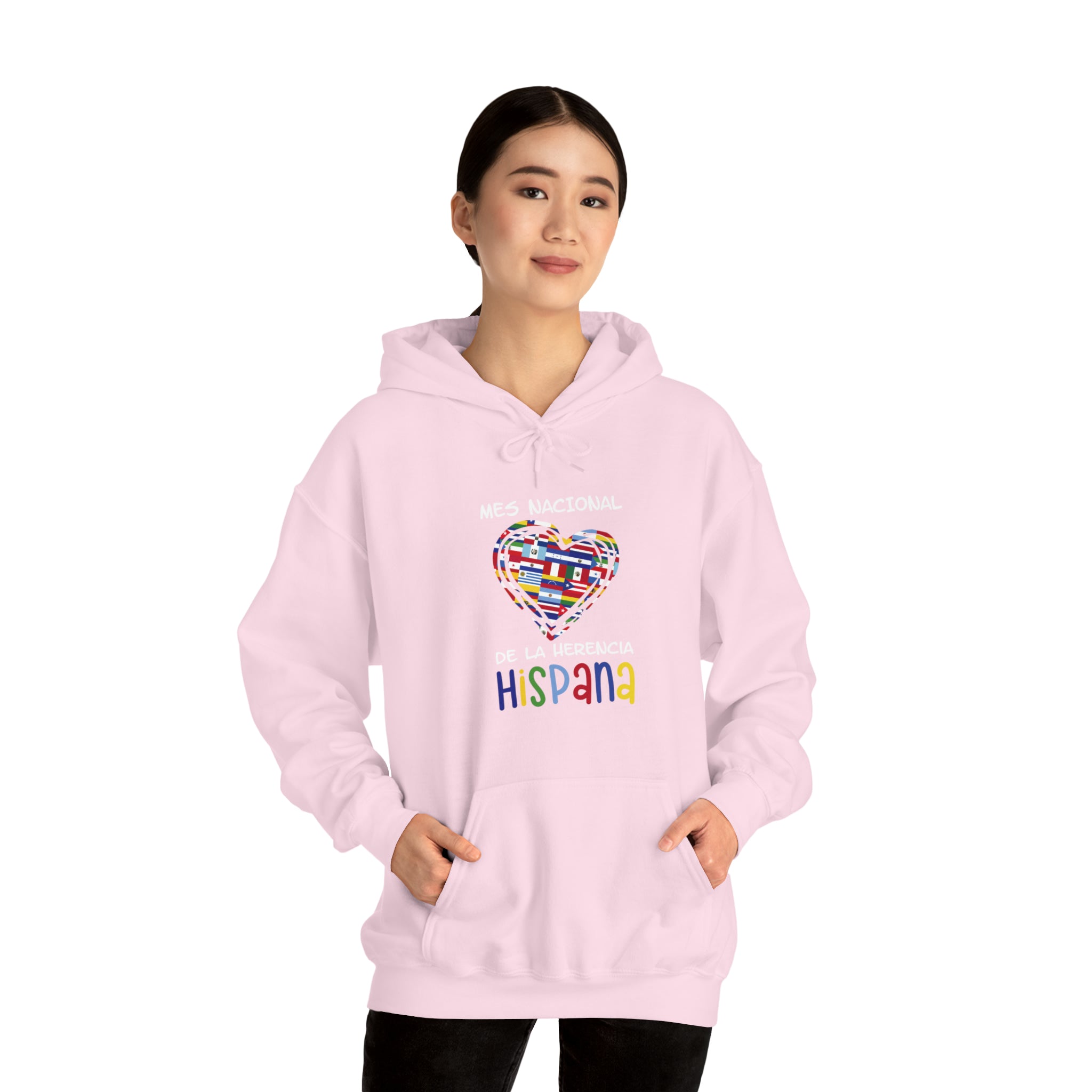 Mes Nacional Heart - Hispanic Heritage Month Unisex Hoodie