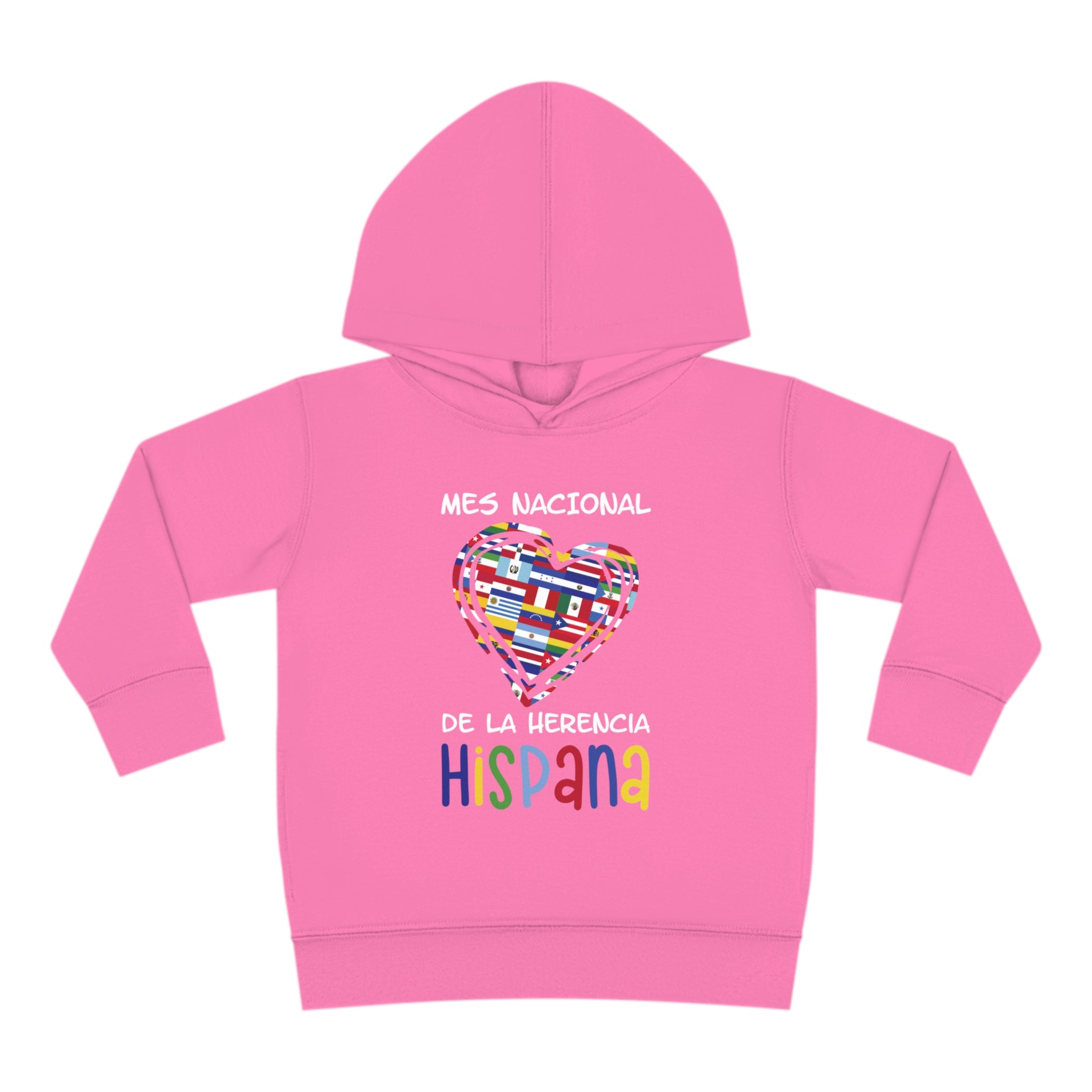 Mes Nacional Heart - Hispanic Heritage Month Toddler Hoodie