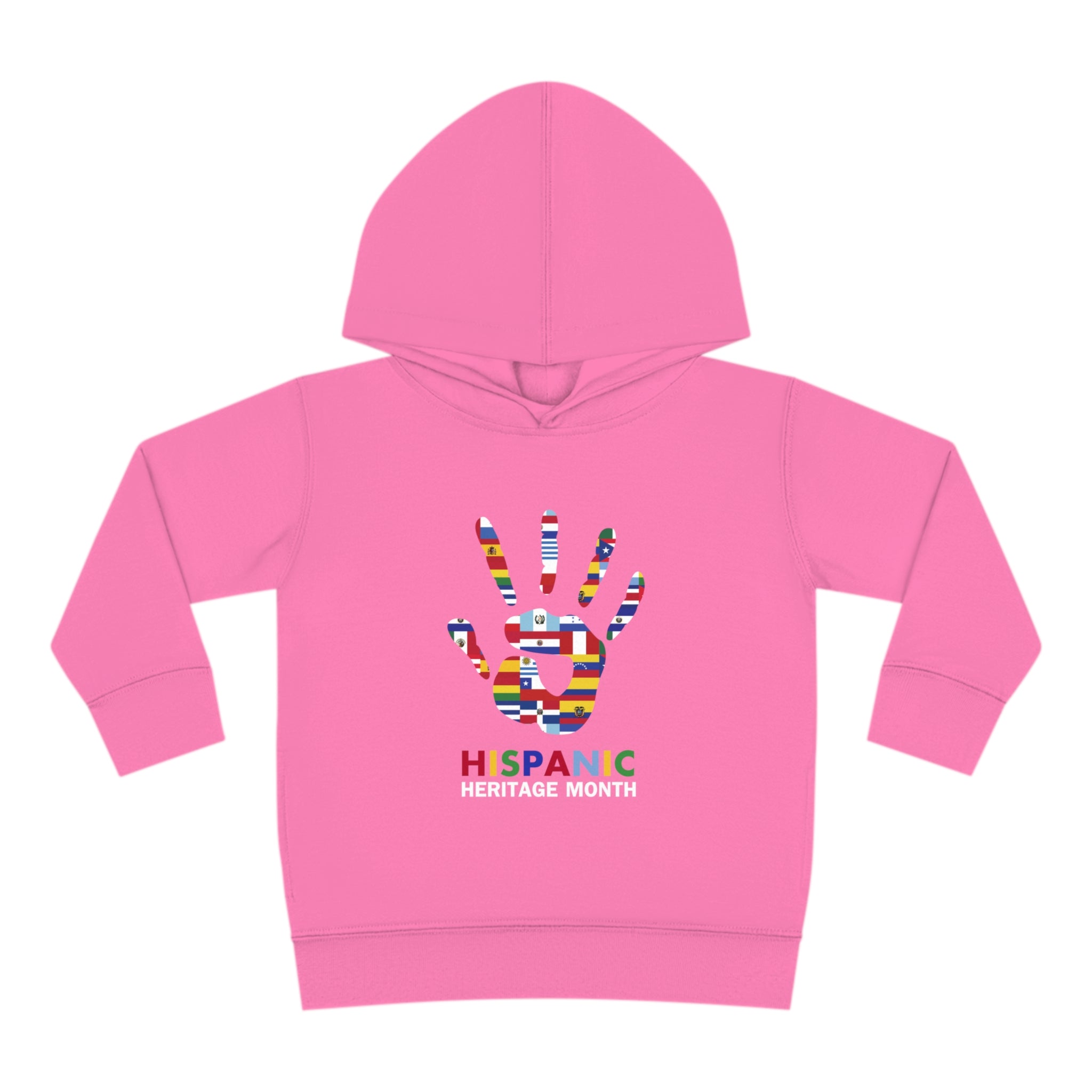 Flag Handprint - Hispanic Heritage Month Toddler Hoodie