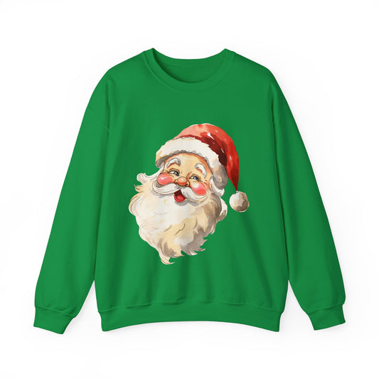 Retro Santa Sweatshirt, Vintage Santa Sweatshirt, Retro Christmas Santa, Holiday Clothing Unisex, Unisex Christmas Sweatshirt