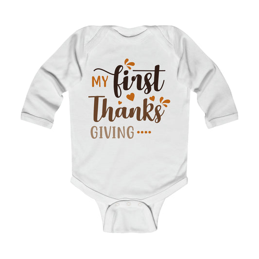 My First Thanksgiving Infant Long Sleeve Bodysuit