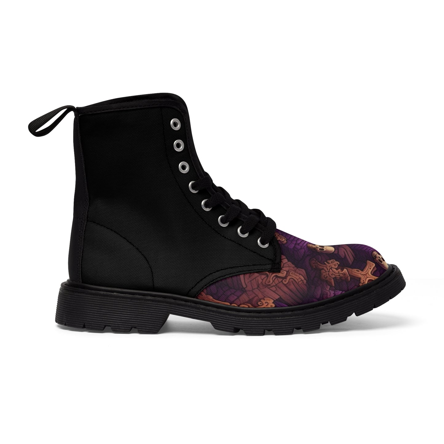 Skulls & Crosses Halloween Women's Canvas Boots